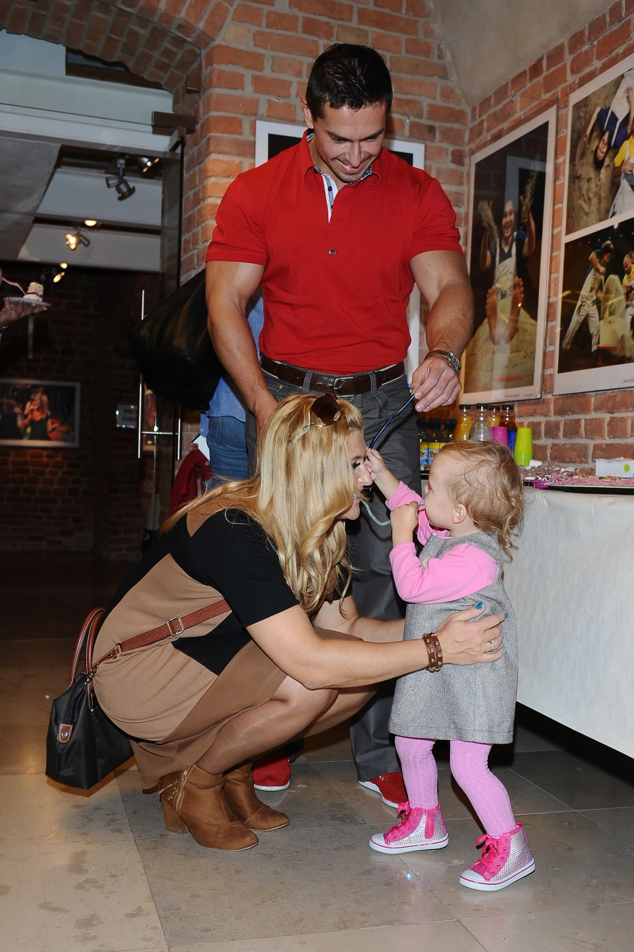 Skrzynecka i Łopucki z córką, 2013 rok