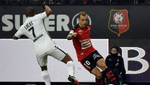 Kamil Grosicki (P) w barwach Stade Rennes