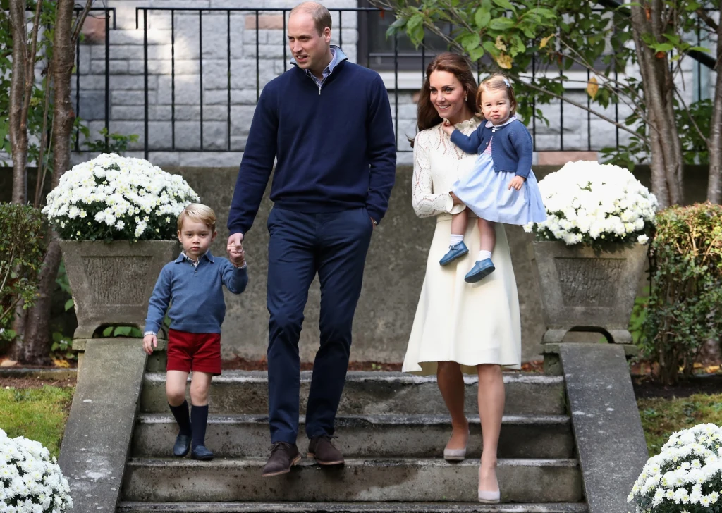 Książęca para z dziećmi