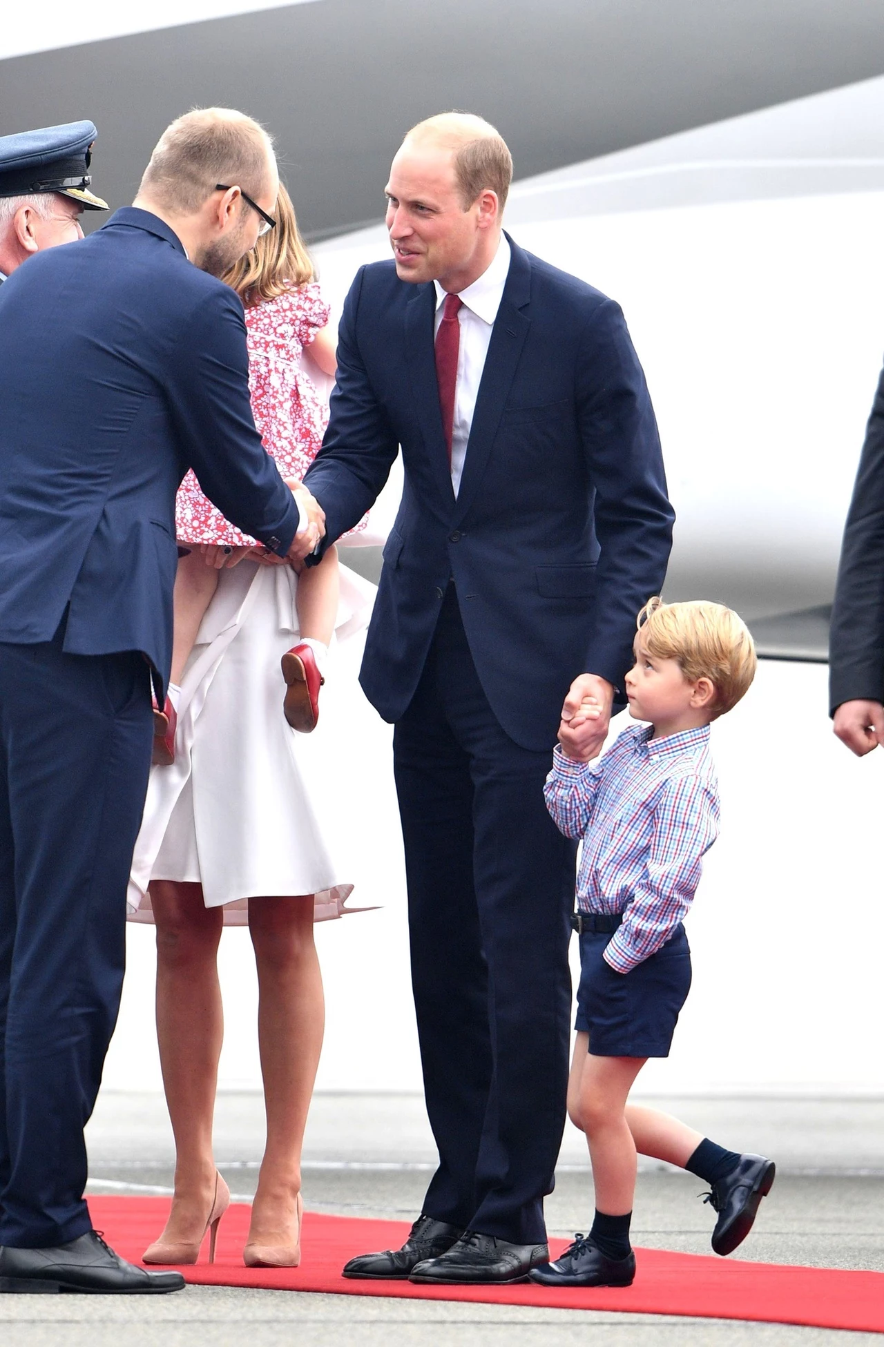 Książę William i George w Warszawie