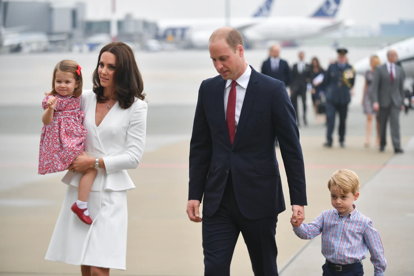 Wizyta Księcia i Księżnej Cambridge w Polsce - dzień pierwszy