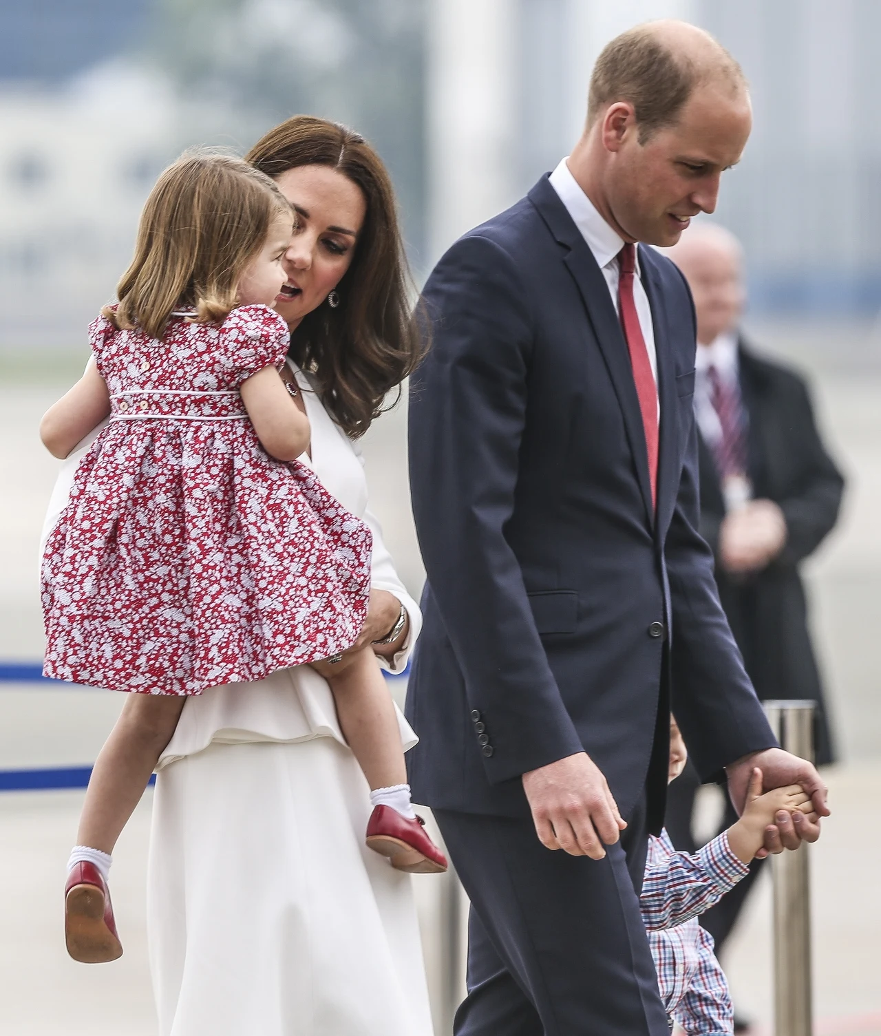 Kate i William z dziećmi w Warszawie