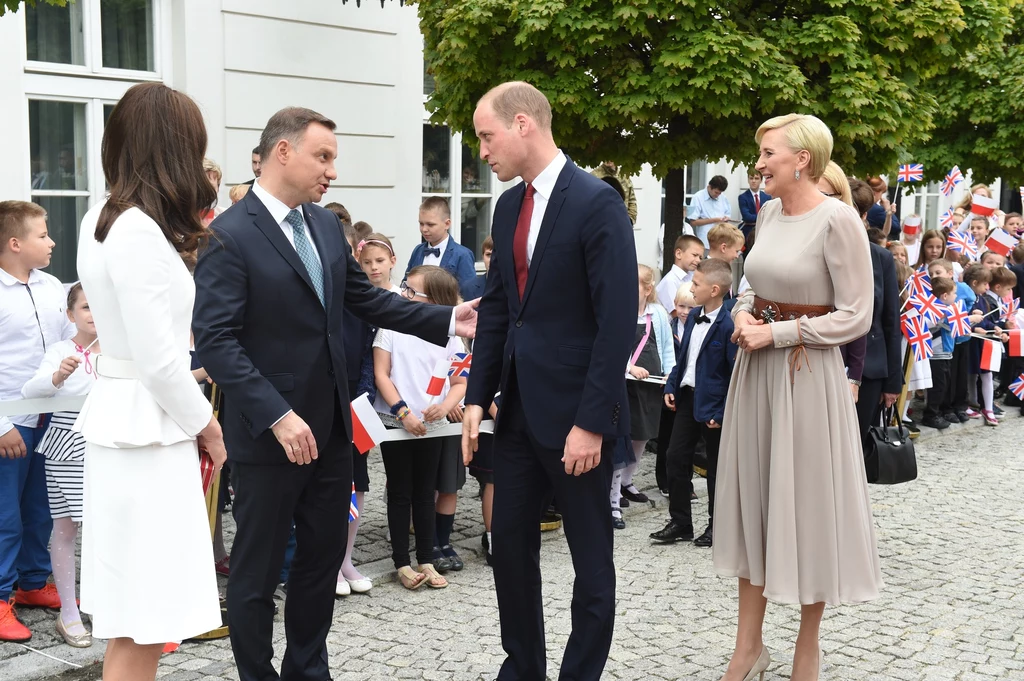 Para prezydencka wraz z księżną Kate i księciem Williamem