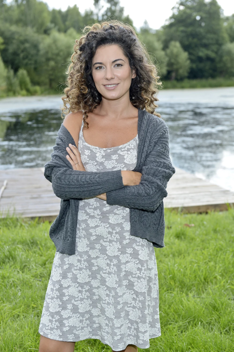 Julia Pogrebińska na planie "Pensjonatu nad rozlewiskiem"