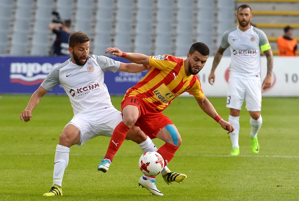 Korona Kielce - Zagłębie Lubin 0-1 w meczu 1. kolejki Ekstraklasy Korona Kielce - Zagłębie Lubin 0-1 w meczu 1. kolejki Ekstraklasy