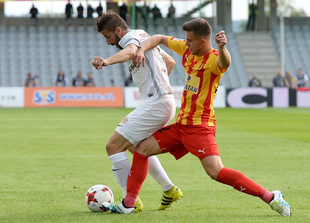 Korona Kielce - Zagłębie Lubin 0-1 w meczu 1. kolejki Ekstraklasy Korona Kielce - Zagłębie Lubin 0-1 w meczu 1. kolejki Ekstraklasy