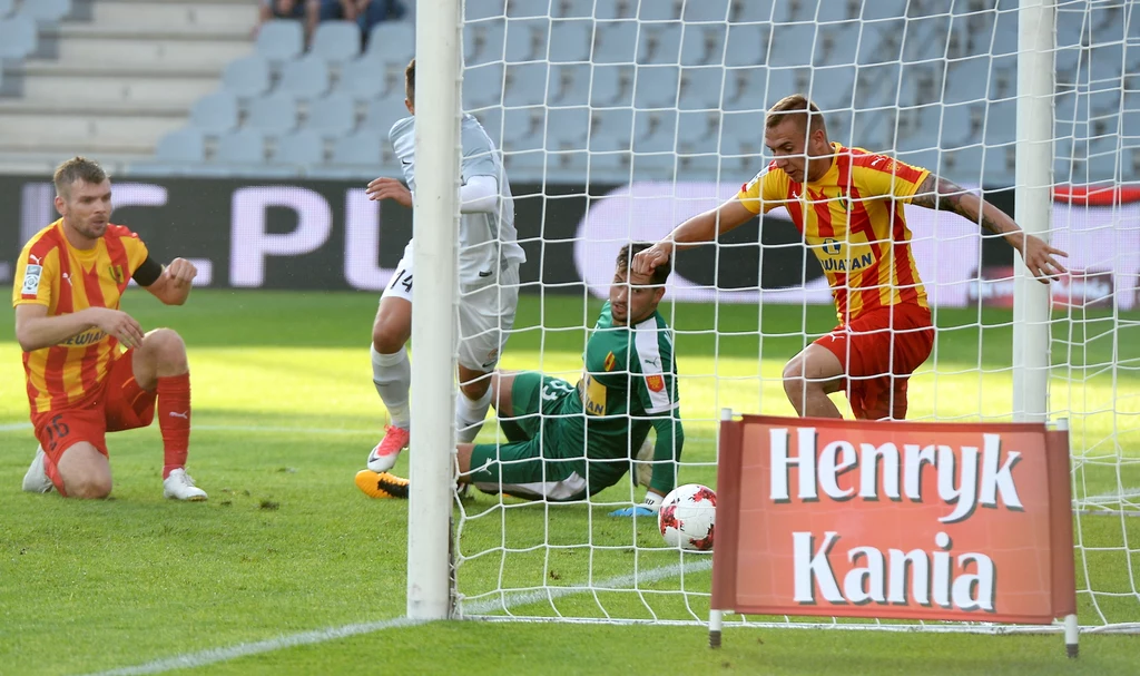 Korona Kielce - Zagłębie Lubin 0-1 w meczu 1. kolejki Ekstraklasy Korona Kielce - Zagłębie Lubin 0-1 w meczu 1. kolejki Ekstraklasy
