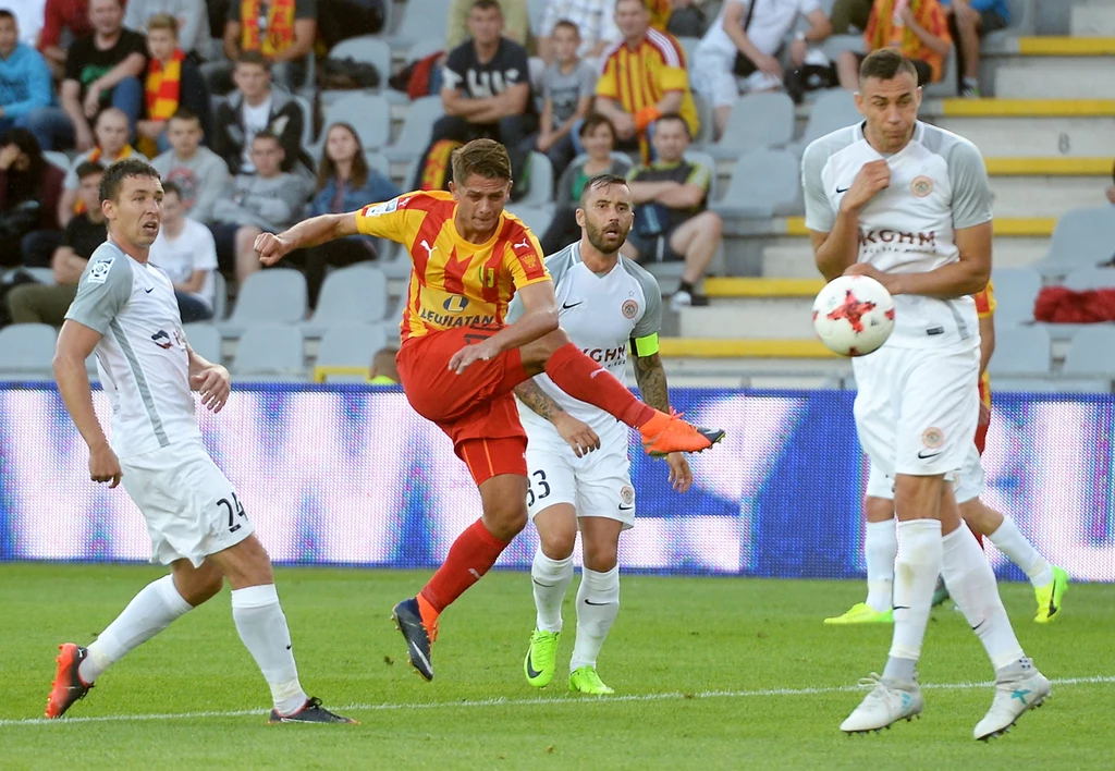 Korona Kielce - Zagłębie Lubin 0-1 w meczu 1. kolejki Ekstraklasy Korona Kielce - Zagłębie Lubin 0-1 w meczu 1. kolejki Ekstraklasy