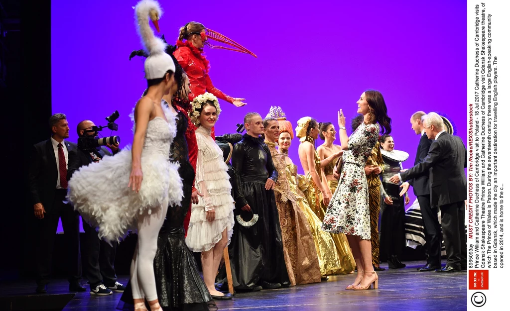 Księżna Kate w Gdańskim Teatrze Szekspirowskim, fot. Tim Rooke/REX/Shutterstock Księżna Kate w Gdańskim Teatrze Szekspirowskim, fot. Tim Rooke/REX/Shutterstock