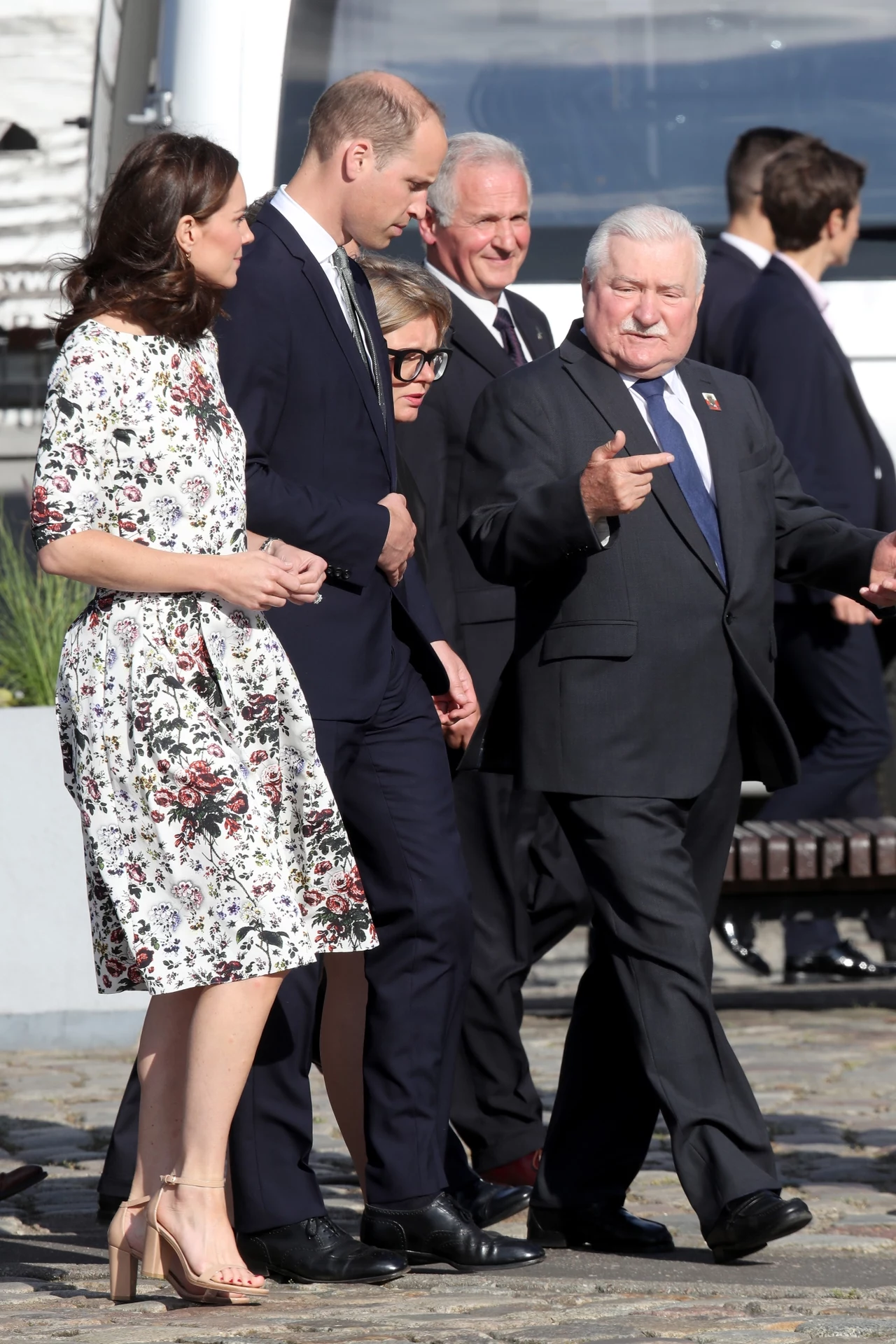 Para książęca z Lechem Wałęsą Para książęca z Lechem Wałęsą