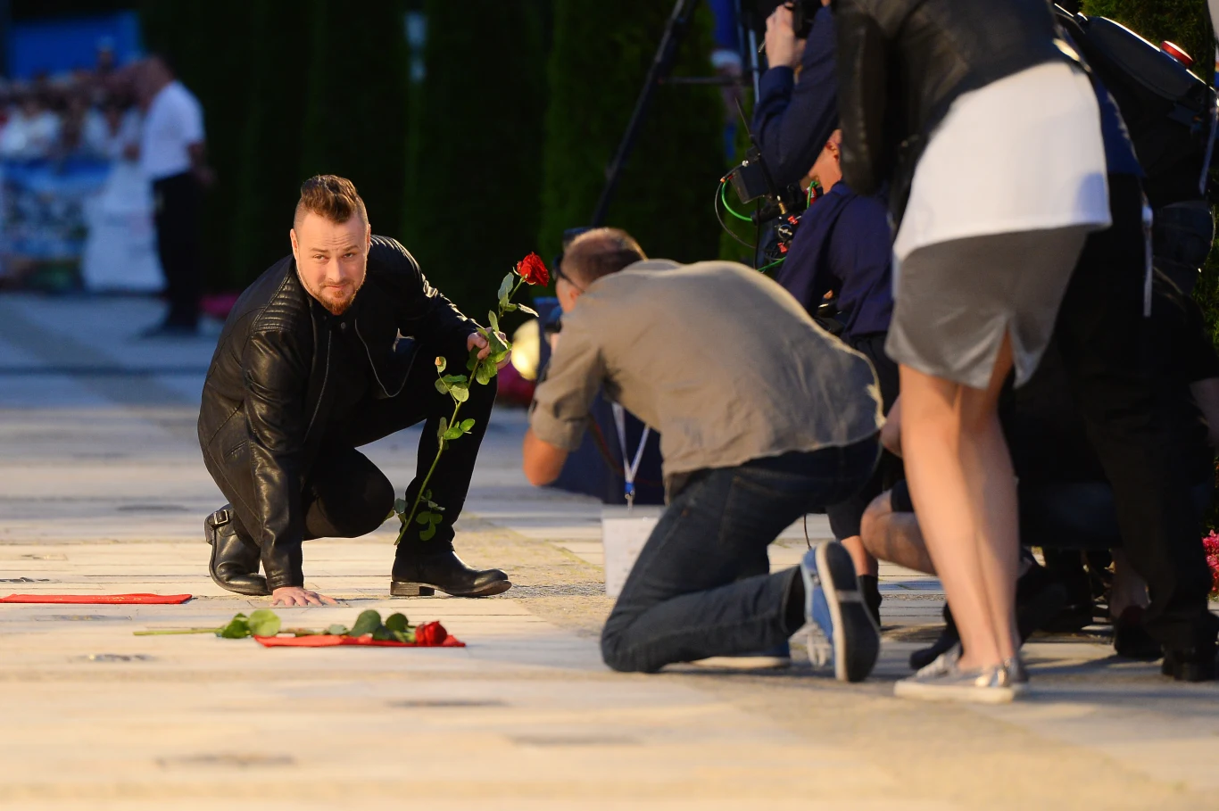 Aktor odcisnął dłoń na Promenadzie Gwiazd z Międzyzdrojach