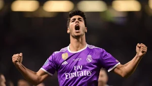 Asensio świętuje trafienie w finale Ligi Mistrzów