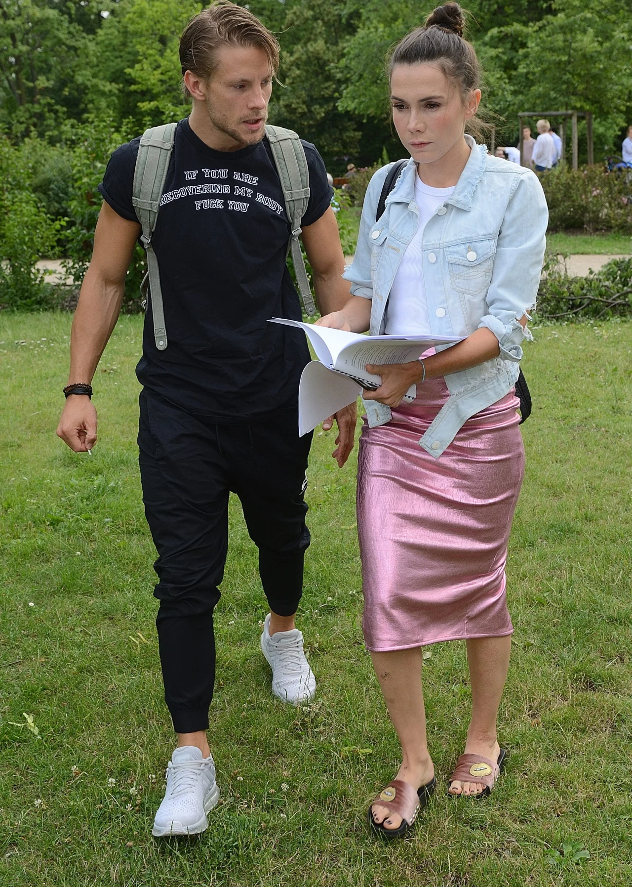 Sebastian Fabijański i Olga Bołądź