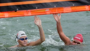 Joanna Zachoszcz i Justyna Burska po zakończeniu finałowego wyścigu