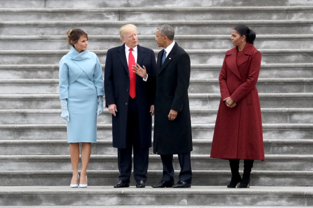 Miejsce Obamów w Białym Domu zajął Donald Trump z żoną Melanią Miejsce Obamów w Białym Domu zajął Donald Trump z żoną Melanią