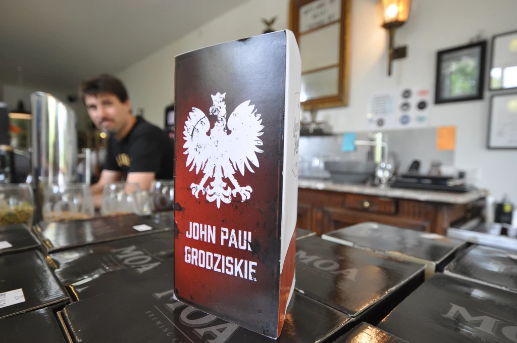 Grodziskie John Paul z browaru Moa na Nowej Zelandii