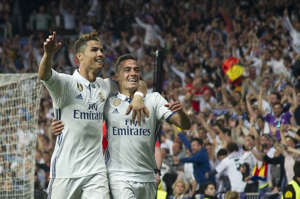 Lucas Vazquez i CR7 podczas półfinału Ligi Mistrzów z Atletico Madryt Lucas Vazquez i CR7 podczas półfinału Ligi Mistrzów z Atletico Madryt