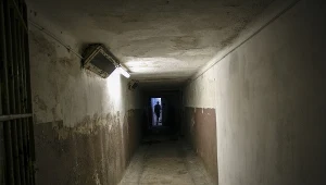 Areszt Śledczy na Mokotowie. Korytarz, którym prowadzono więźniów na tortury lub śmierć