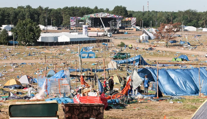 Śmieci pozostawione przez uczestników Przystanku Woodstock 2017