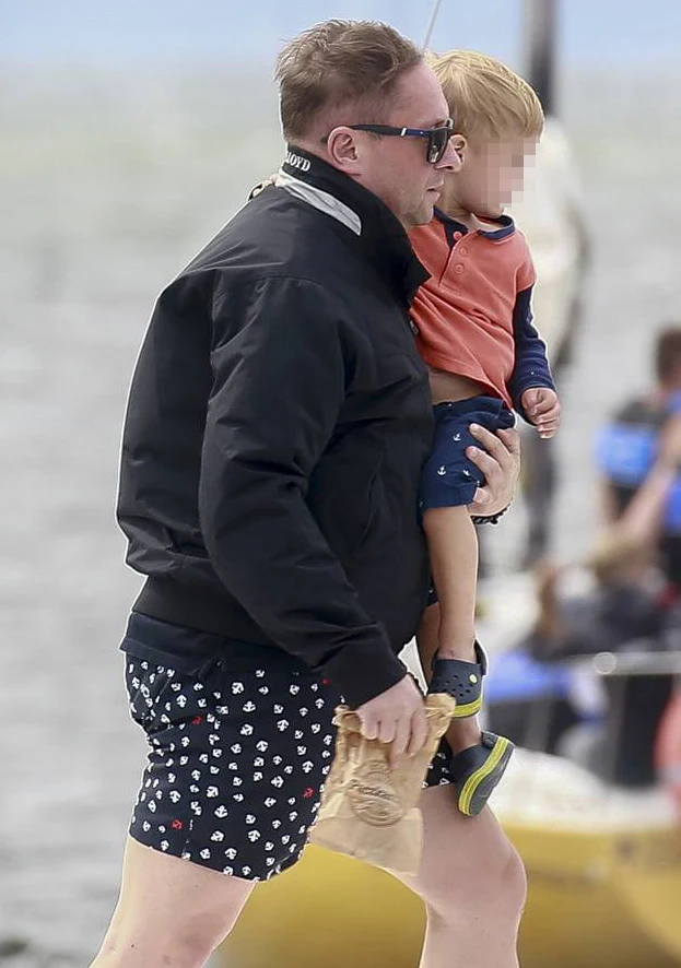 Kamil Durczok z synem partnerki Kamil Durczok z synem partnerki