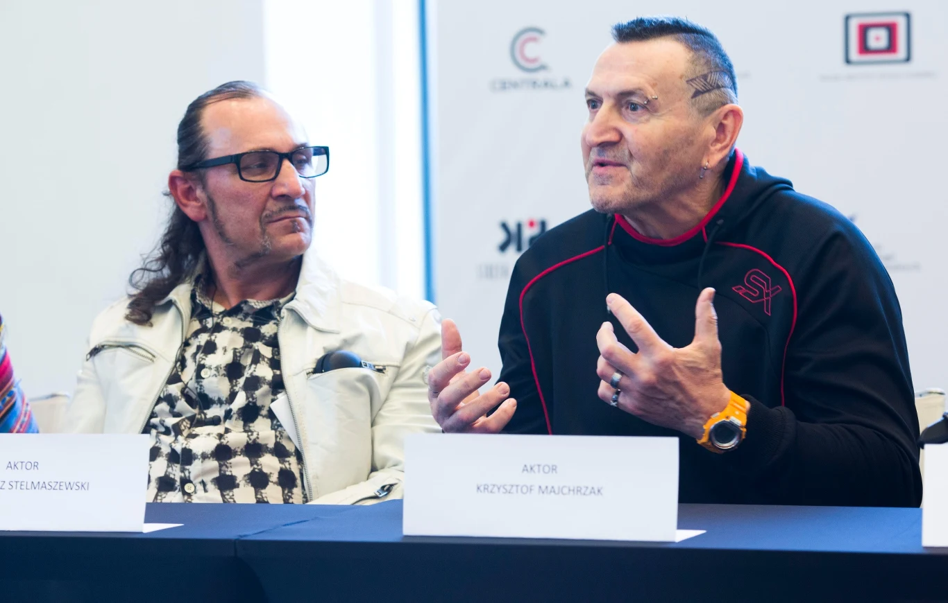 Grzegorz Stelmaszewski i Krzysztof Majchrzak na konferencji prasowej filmu "Las 4 rano" Grzegorz Stelmaszewski i Krzysztof Majchrzak na konferencji prasowej filmu "Las 4 rano"