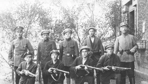 Powstańcy śląscy. Zdjęcie z 1919 roku