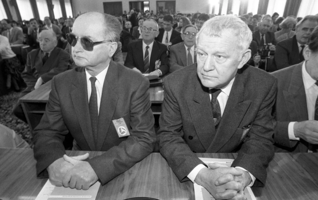 II Kongres SdRP n/z Wojciech Jaruzelski i Mieczysław Rakowski