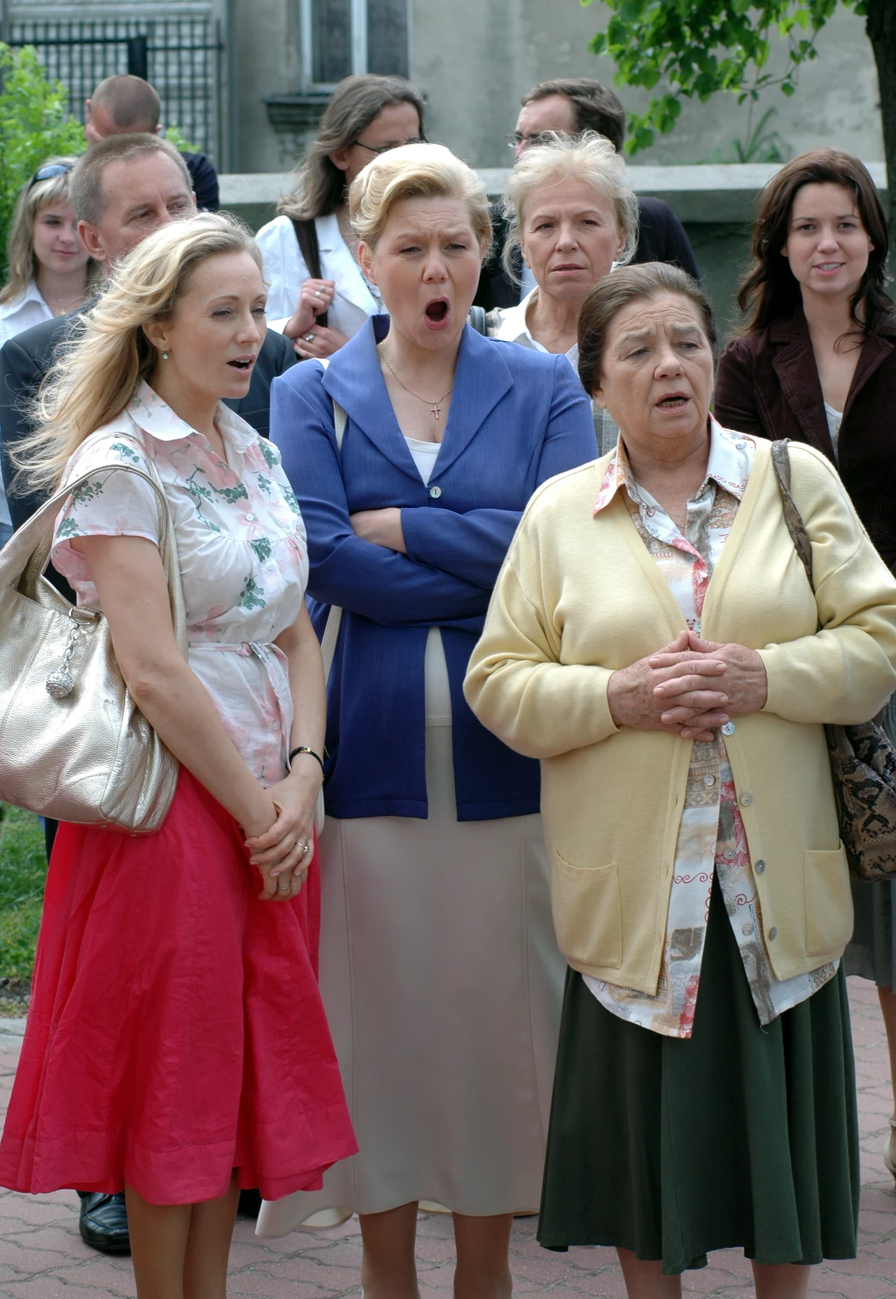 Katarzyna Łaniewska na planie "Plebanii", 2007 rok Katarzyna Łaniewska na planie "Plebanii", 2007 rok