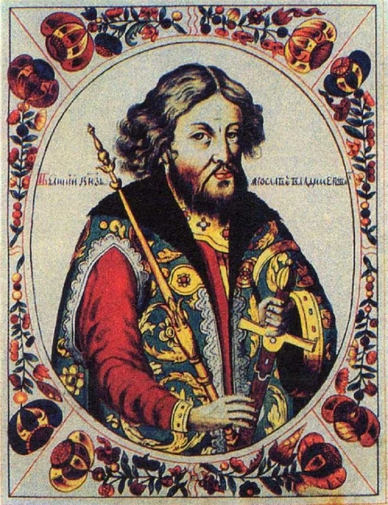 Według ruskich latopisów Kazimierz układał się z samym Jarosławem Mądrym. Człowiekiem, który jeszcze niedawno był zapiekłym wrogiem jego ojca. Na ilustracji XVII-wieczna podobizna Jarosława (źródło: domena publiczna)