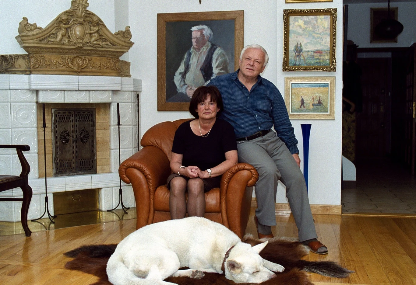 Marian Opania z żoną Marian Opania z żoną