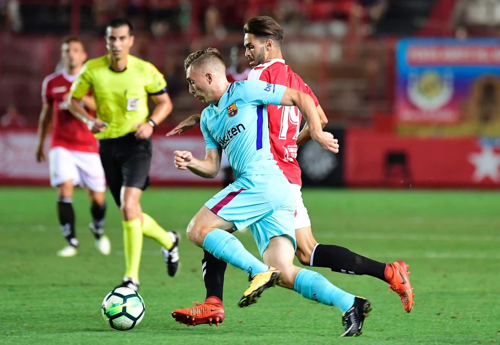 Deulofeu podczas meczu towarzyskiego z Gimnastikiem Tarragona Deulofeu podczas meczu towarzyskiego z Gimnastikiem Tarragona