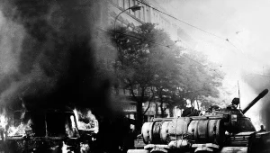 Czołgi Układu Warszawskiego na ulicach Pragi