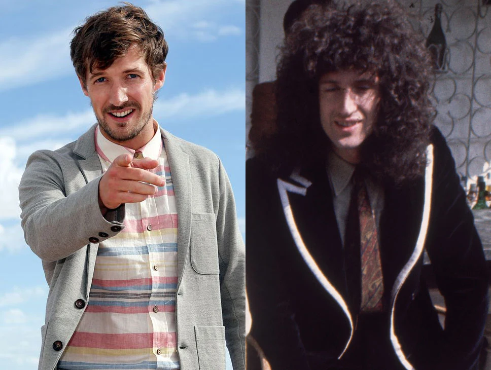 Gwilym Lee, gwiazdor serialu "Jamestown", otrzymał rolę gitarzysty Briana Maya.