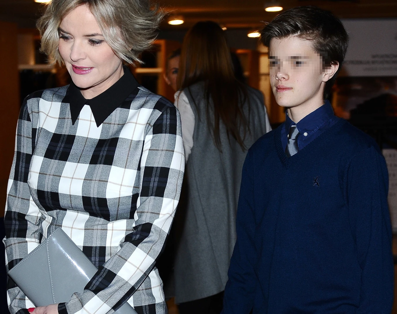 Monika Zamachowska z synem Monika Zamachowska z synem