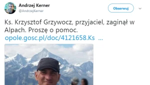 Poszukiwania księdza trwały od czwartku 