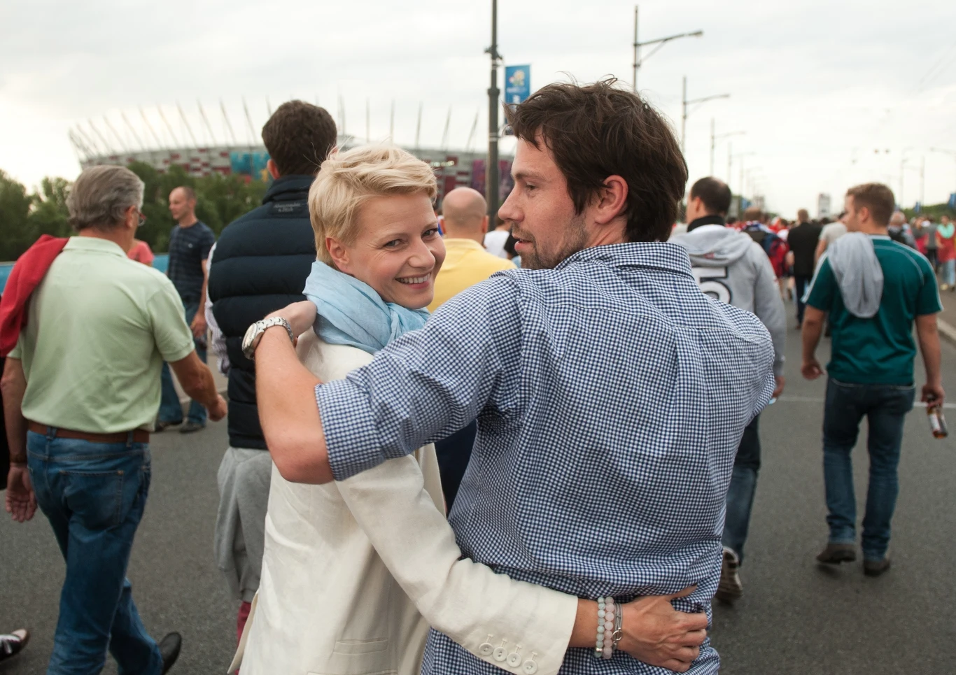 Małgorzata Kożuchowska z mężem