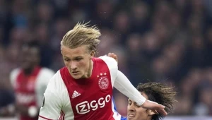 Kasper Dolberg z Ajaksu Amsterdam