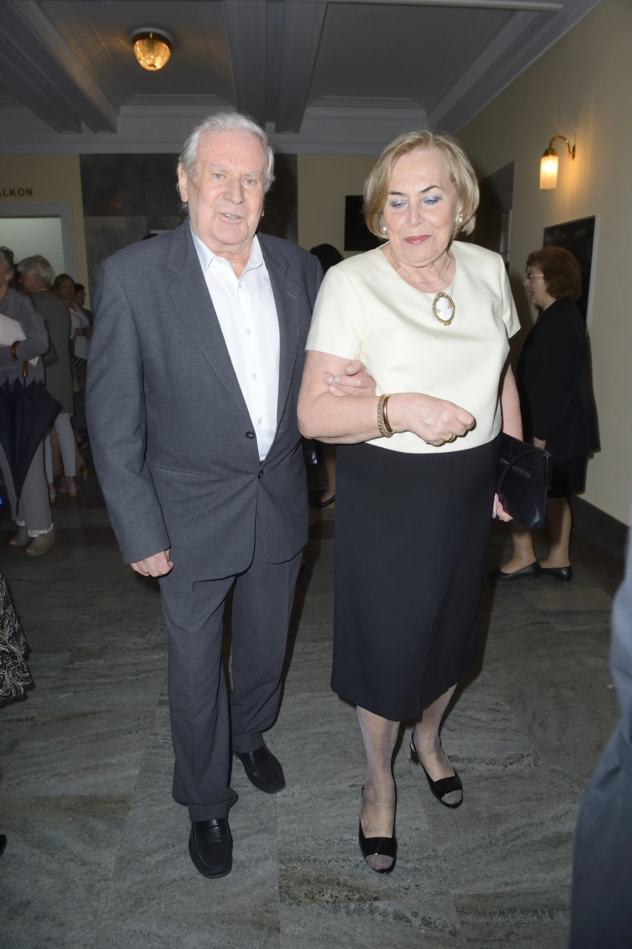 Wiesław Gołas z żoną