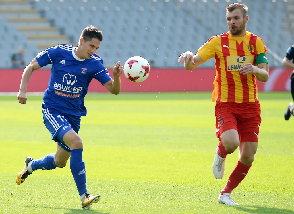 Korona Kielce - Bruk-Bet Termalica 2-1 w meczu 7. kolejki Ekstraklasy