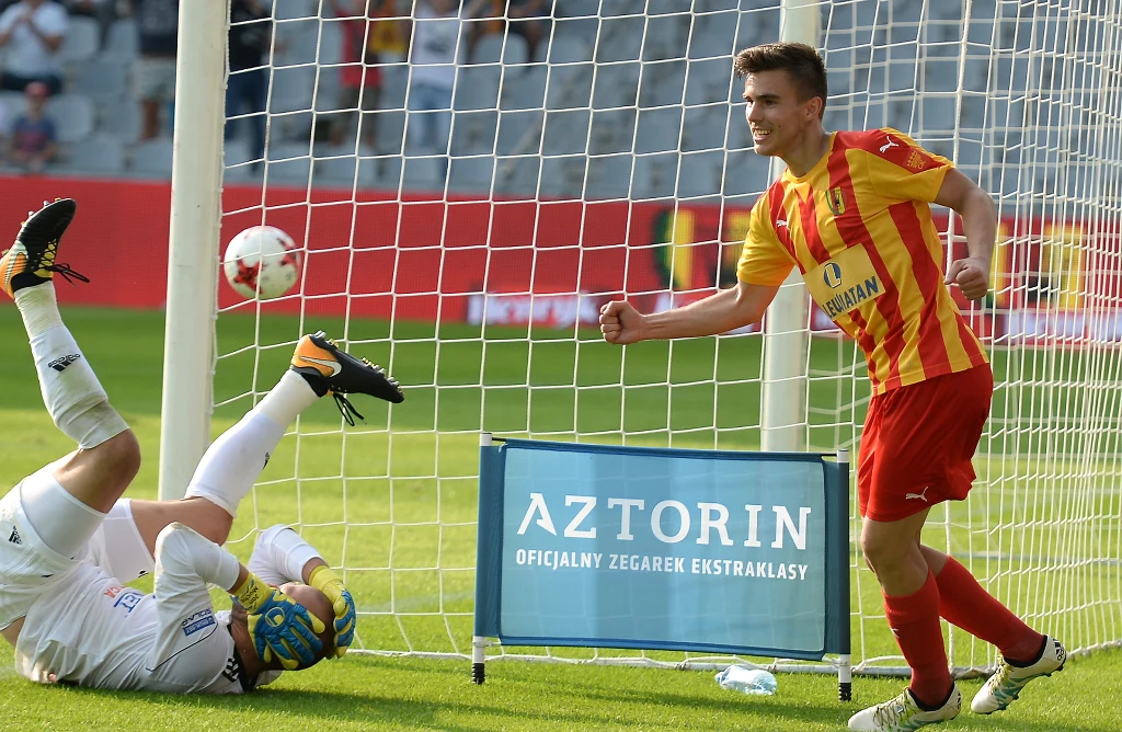 Korona Kielce - Bruk-Bet Termalica 2-1 w meczu 7. kolejki Ekstraklasy