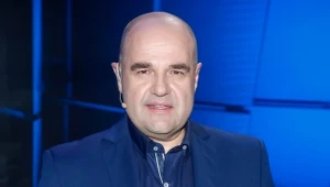 Cezary Żak na planie programu "The Brain. Genialny umysł"