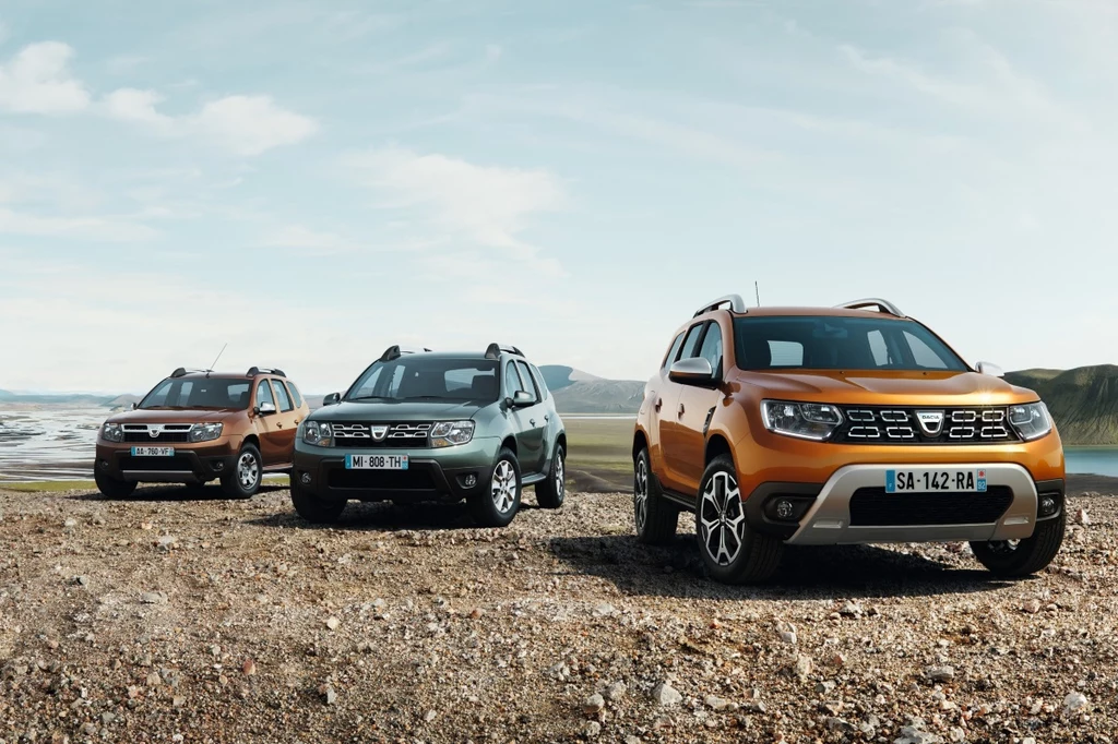 Dacia Duster I generacji, po lifitngu i II generacji