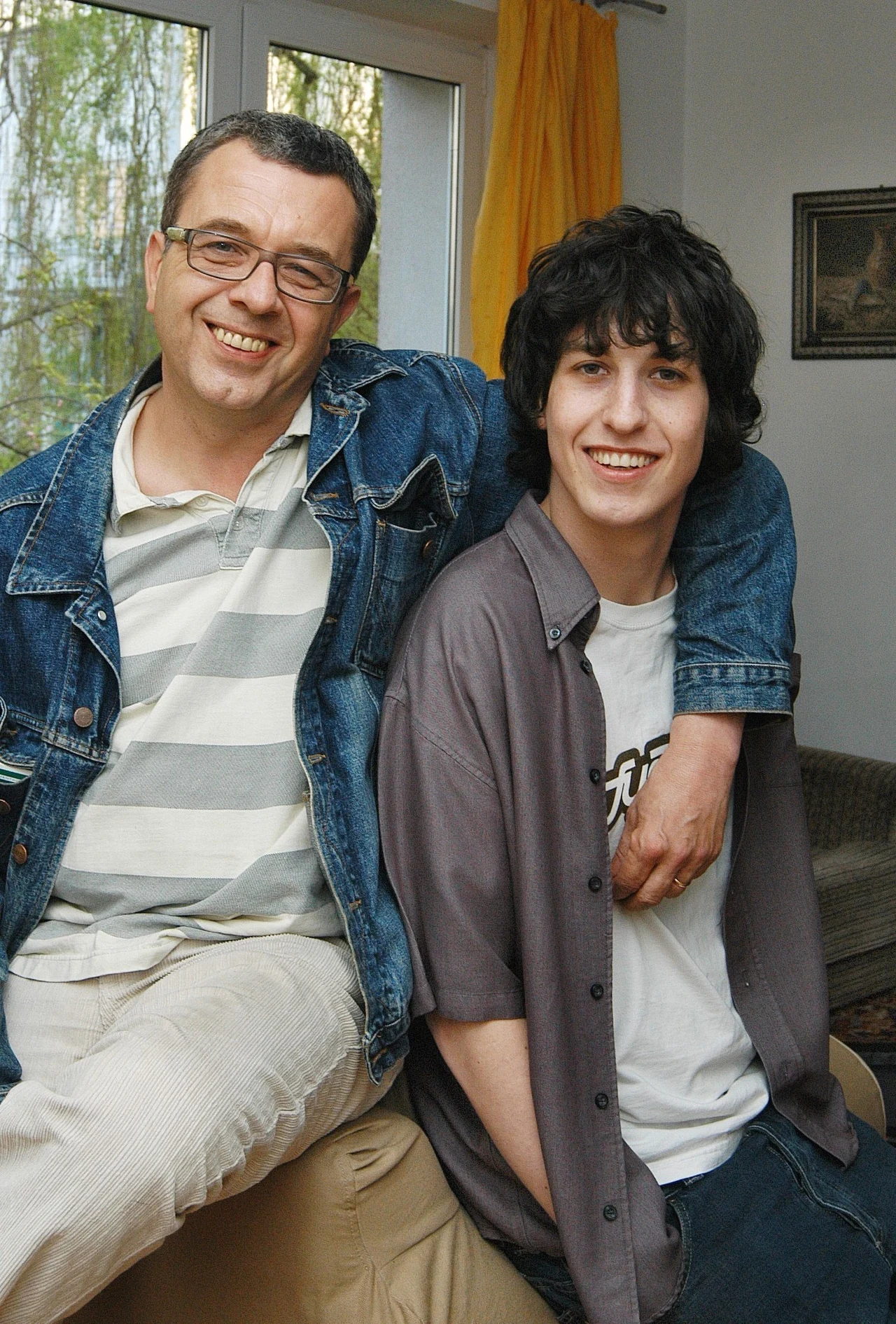 Grzegorz Miecugow z synem Krzysztofem Grzegorz Miecugow z synem Krzysztofem