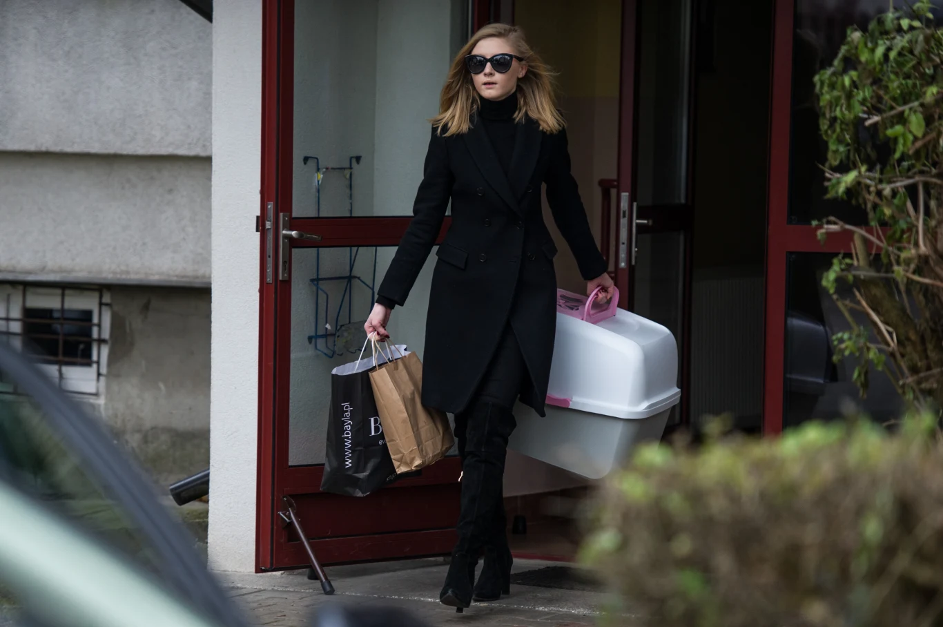 Kinga Duda z kotką Cinką 