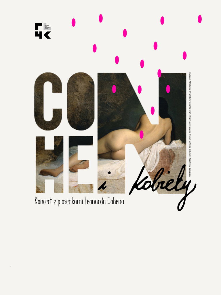 Plakat koncertu "Cohen i kobiety"