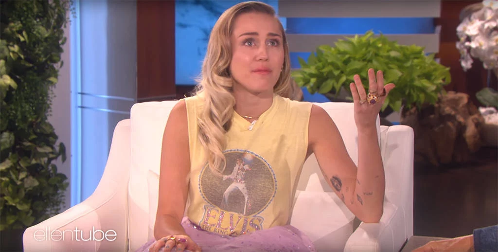 Miley Cyrus rozpłakała się w programie Ellen DeGeneres