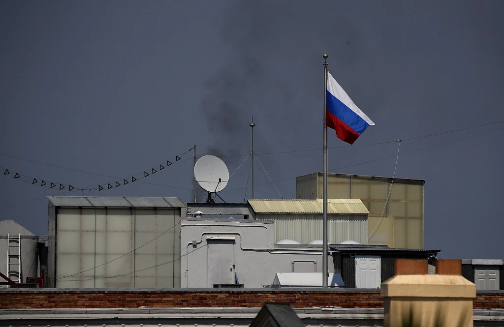 Dym nad konsulatem Rosji w San Francisco