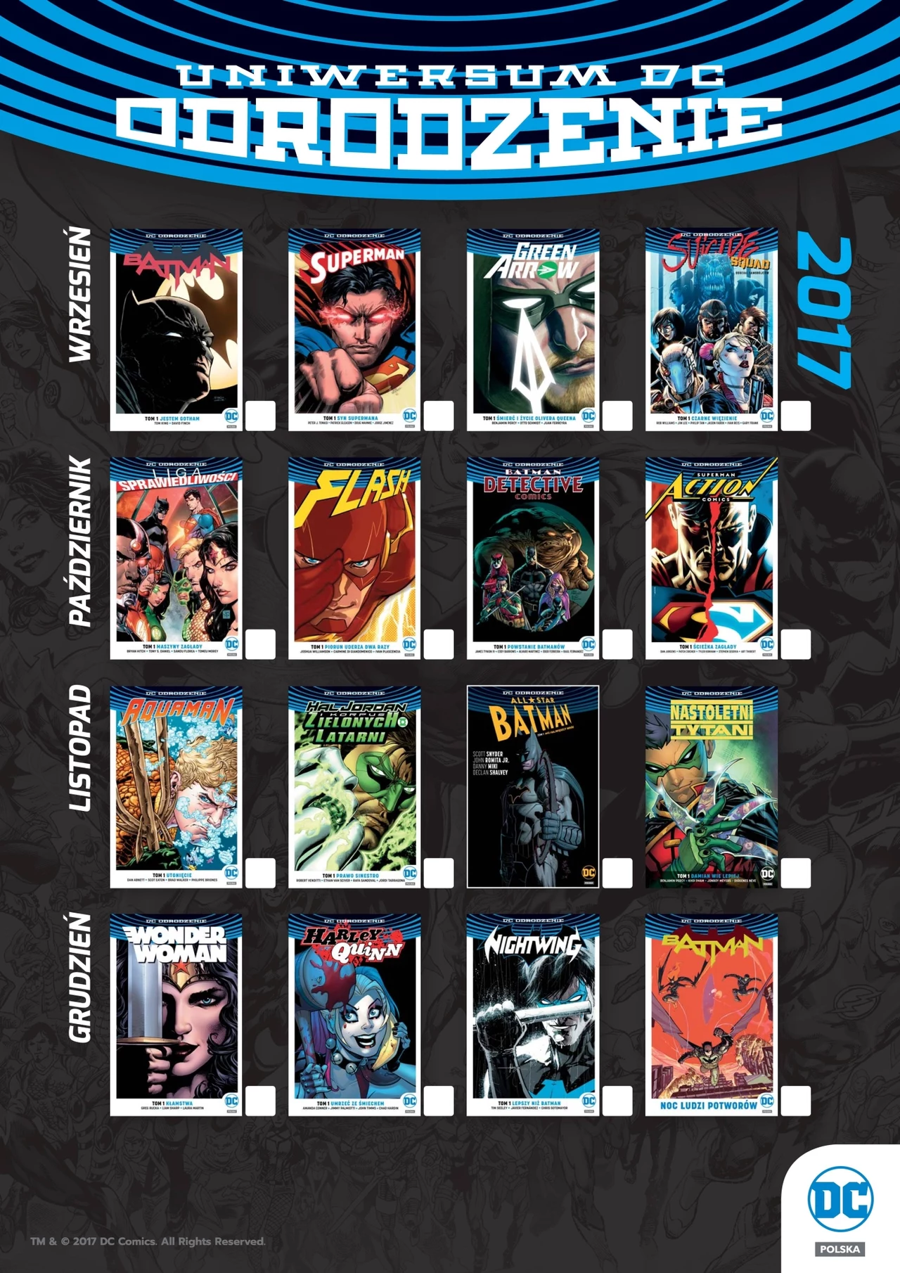 Komiksy z cyklu odrodzenie, które ukażą się na polskim rynku w nadchodzących miesiącach Komiksy z cyklu odrodzenie, które ukażą się na polskim rynku w nadchodzących miesiącach