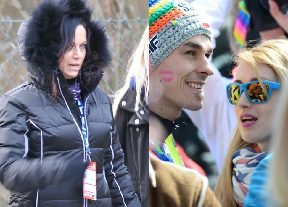 Iza Małysz i Piotr Żyła z Justyną Iza Małysz i Piotr Żyła z Justyną