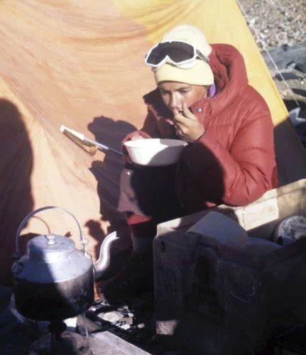 Rutkiewicz podczas wyprawy wysokogórskiej